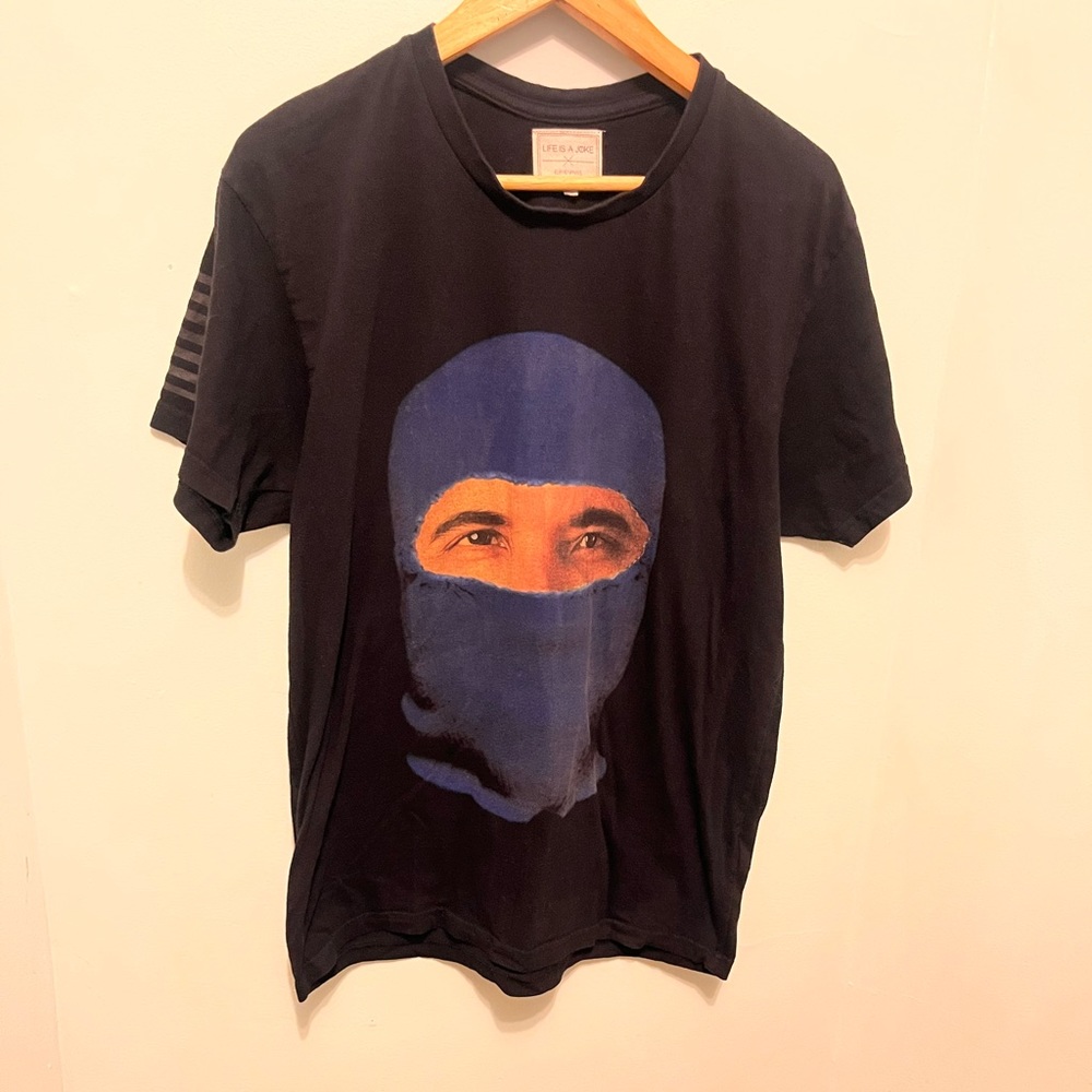 Eleven Paris - Life is a Joke - Mens Large - Obama Ninja - Black - T-Shirt